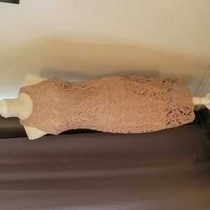 Eva Mendes Short Lace Sheath Dress